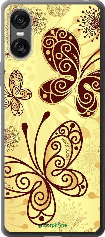 Силиконовый чехол Красивые бабочки для Sony Xperia 10 VI - 4170u-3976 изображение 