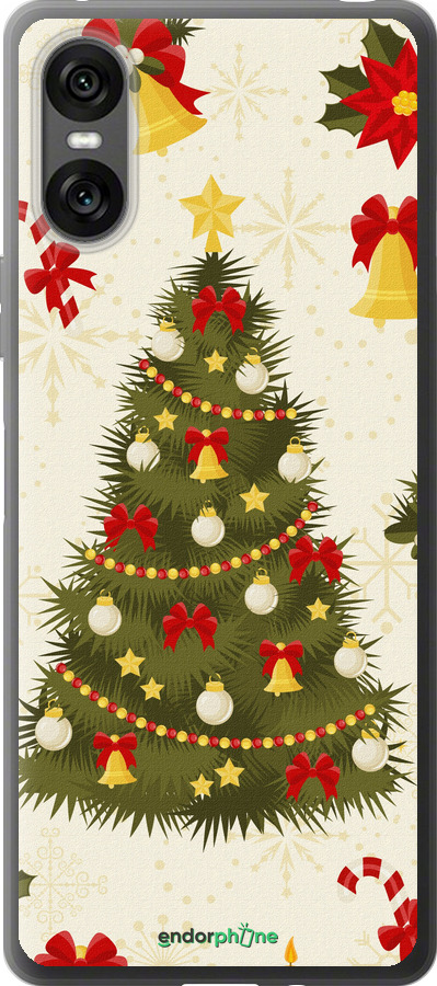 Силиконовый чехол Новогодняя елка для Sony Xperia 10 VI - 4198u-3976 изображение 
