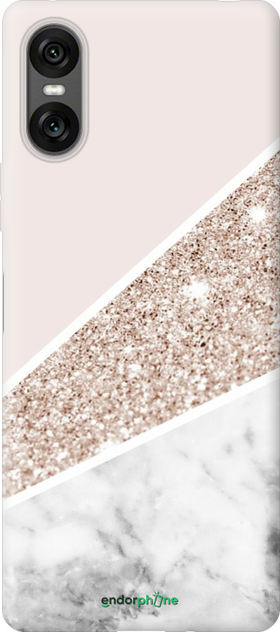 Силиконовый чехол Пастельный мрамор для Sony Xperia 10 VI - 4342u-3976 изображение 