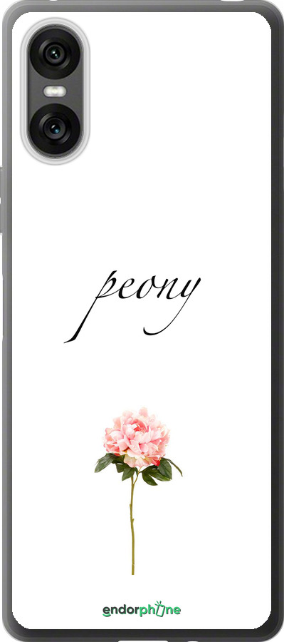 Силіконовий чехол Півонія для Sony Xperia 10 VI - 4366u-3976 изображение 