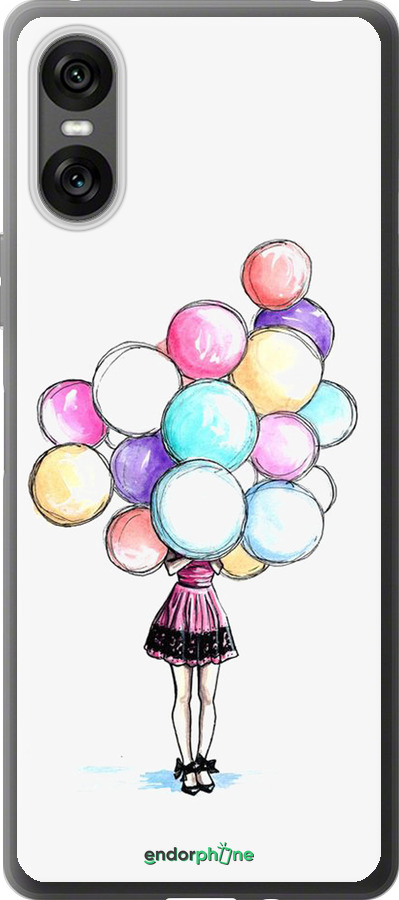 Силиконовый чехол Шарики для Sony Xperia 10 VI - 4387u-3976 изображение 