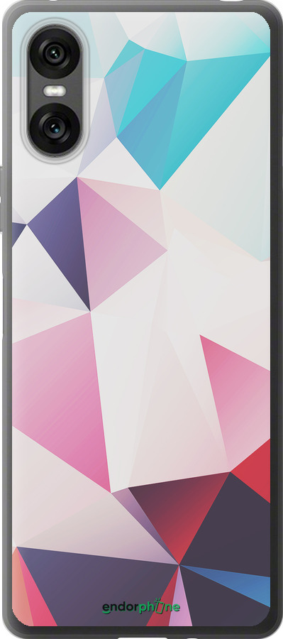 Силиконовый чехол Геометрия 3 для Sony Xperia 10 VI - 4415u-3976 изображение 