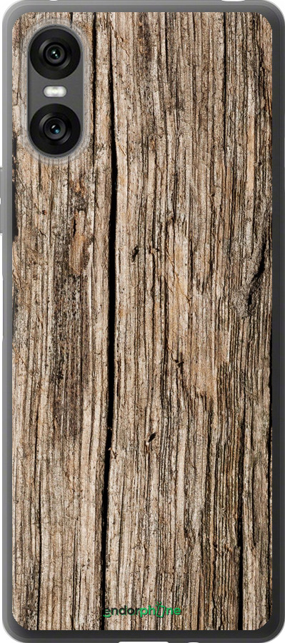 Силиконовый чехол Текстура дерева для Sony Xperia 10 VI - 4476u-3976 изображение 