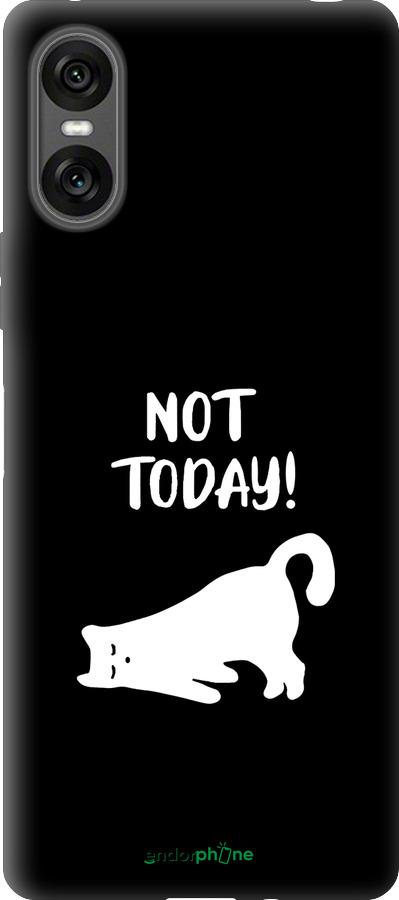 Силиконовый чехол Уставший кот для Sony Xperia 10 VI - 4535u-3976 изображение 