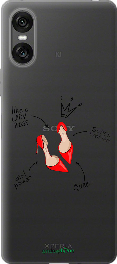 Силиконовый чехол Женщина для Sony Xperia 10 VI - 4599u-3976 изображение 