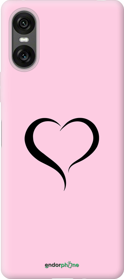 Силиконовый чехол Сердце 1 для Sony Xperia 10 VI - 4730u-3976 изображение 