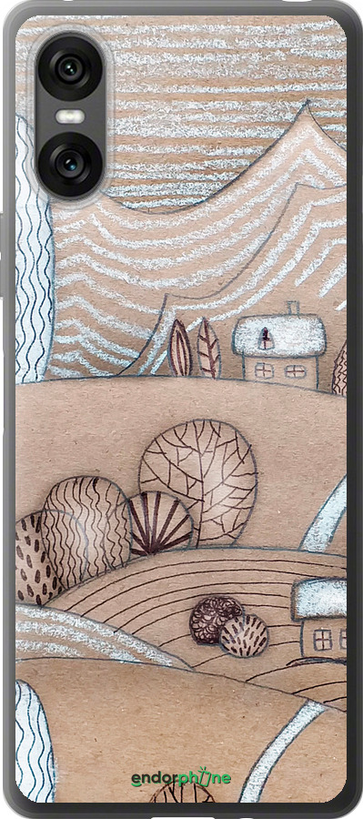Силиконовый чехол Сказочные холмы для Sony Xperia 10 VI - 4749u-3976 изображение 