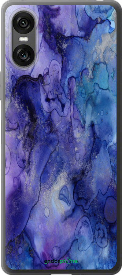 Силиконовый чехол Мрамор 7 для Sony Xperia 10 VI - 4802u-3976 изображение 