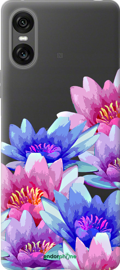 Силиконовый чехол Лотос для Sony Xperia 10 VI - 4862u-3976 изображение 