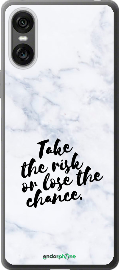 Силіконовий чехол Ризикнути або втратити шанс для Sony Xperia 10 VI - 4866u-3976 изображение 