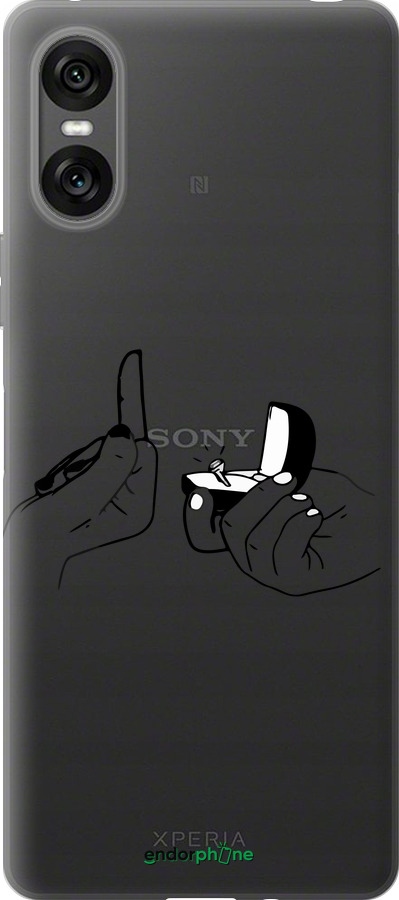 Силиконовый чехол Предложение для Sony Xperia 10 VI - 4898u-3976 изображение 