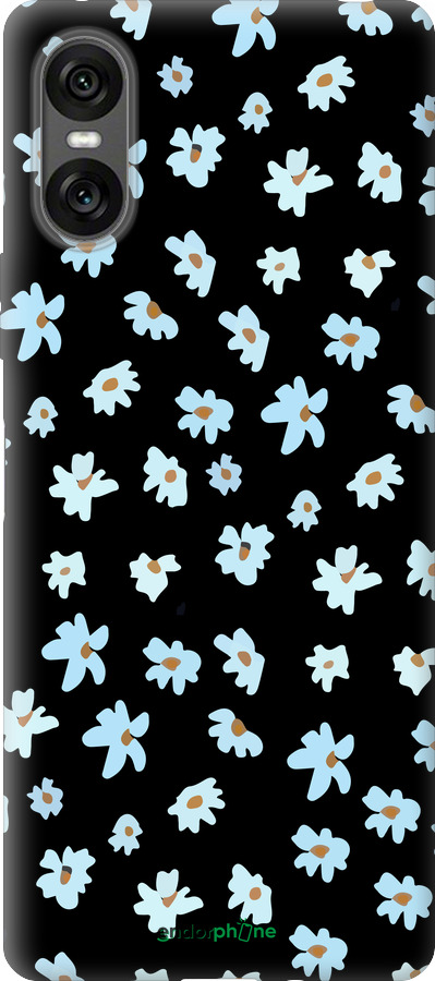 Силиконовый чехол Цветочный для Sony Xperia 10 VI - 4900u-3976 изображение 