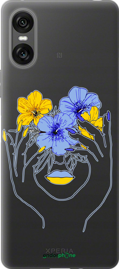Силиконовый чехол Девушка v4 для Sony Xperia 10 VI - 5276u-3976 изображение 