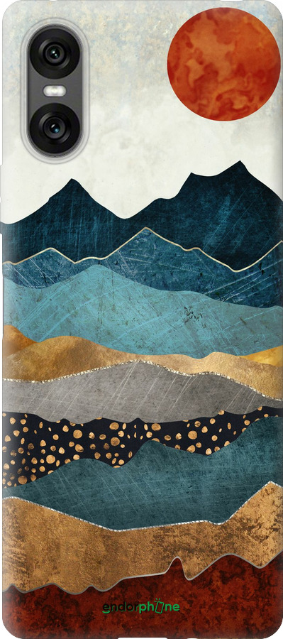 Силиконовый чехол Закат горы для Sony Xperia 10 VI - 5434u-3976 изображение 