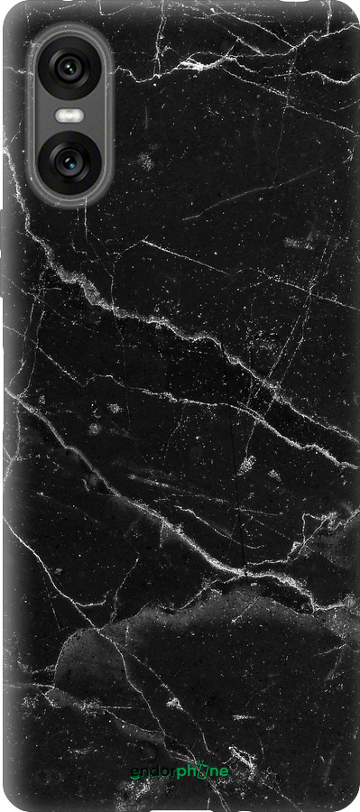 Силіконовий чехол Чорний мармур v2 для Sony Xperia 10 VI - 5568u-3976 изображение 