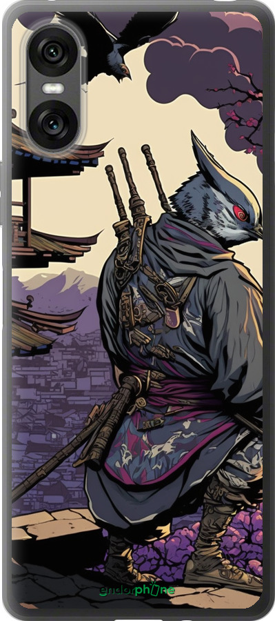 Силиконовый чехол Птица воин для Sony Xperia 10 VI - 5587u-3976 изображение 