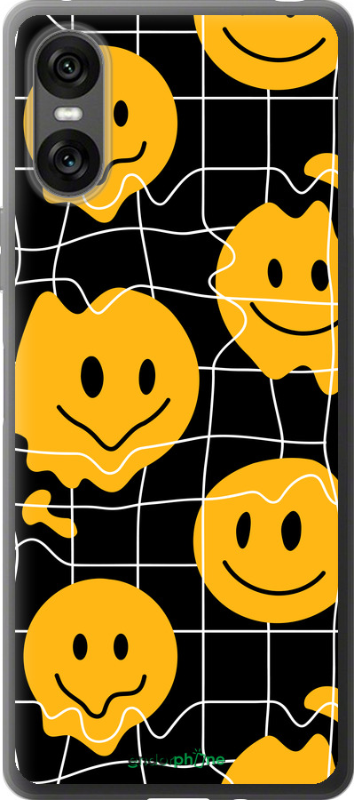 Силиконовый чехол Смайлы v3 для Sony Xperia 10 VI - 5623u-3976 изображение 