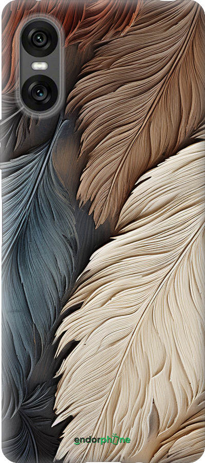 Силиконовый чехол Листья в стиле бохо для Sony Xperia 10 VI - 5643u-3976 изображение 