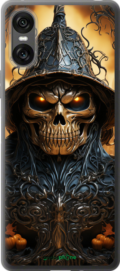 Силиконовый чехол Череп 2 для Sony Xperia 10 VI - 5652u-3976 изображение 