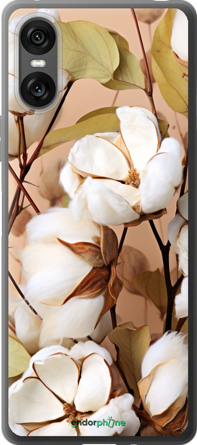 Силиконовый чехол Хлопок для Sony Xperia 10 VI - 5665u-3976 изображение 