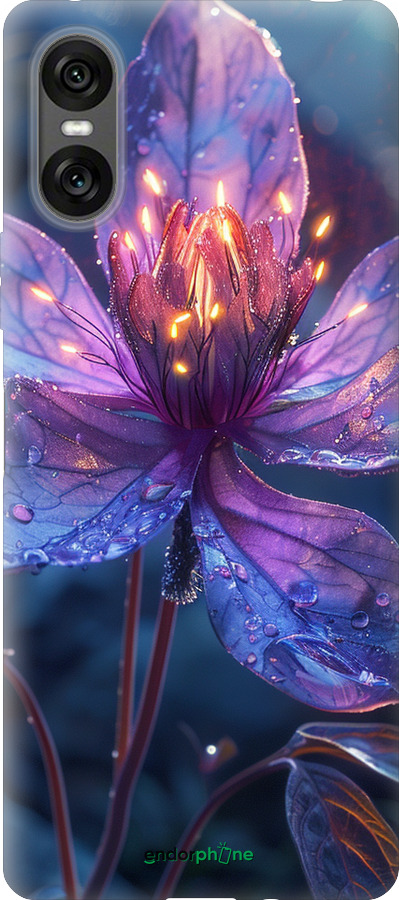 Силиконовый чехол Магический цветок для Sony Xperia 10 VI - 6038u-3976 изображение 