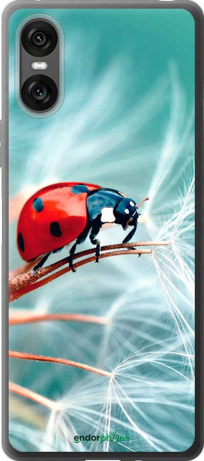 Силиконовый чехол Божья коровка для Sony Xperia 10 VI - 6049u-3976 изображение 