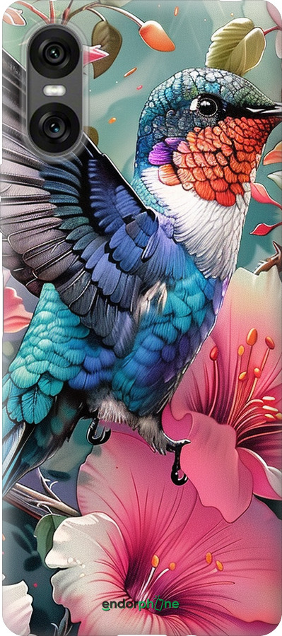 Силиконовый чехол Сказочная колибри для Sony Xperia 10 VI - 6051u-3976 изображение 