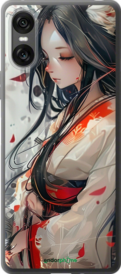 Силиконовый чехол Кицуне для Sony Xperia 10 VI - 6073u-3976 изображение 