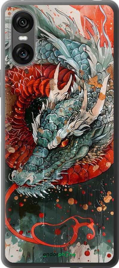 Силиконовый чехол Стихия огня для Sony Xperia 10 VI - 6101u-3976 изображение 