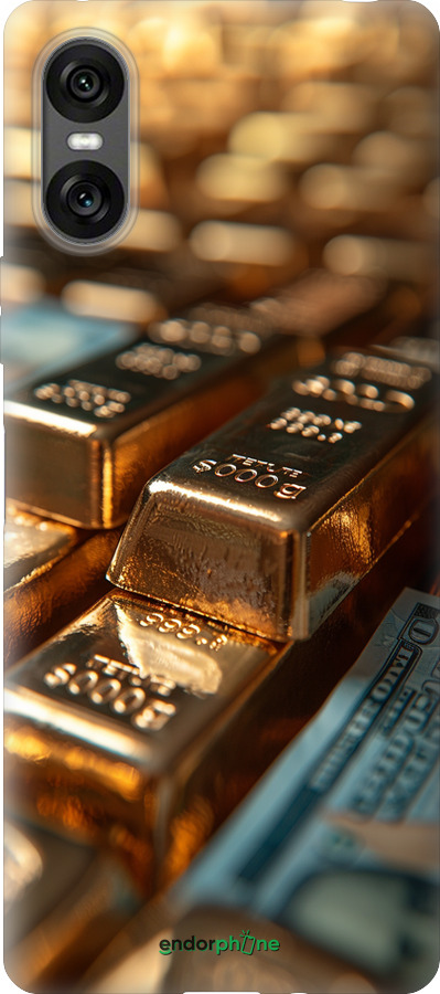 Силиконовый чехол Сияние золота для Sony Xperia 10 VI - 6104u-3976 изображение 