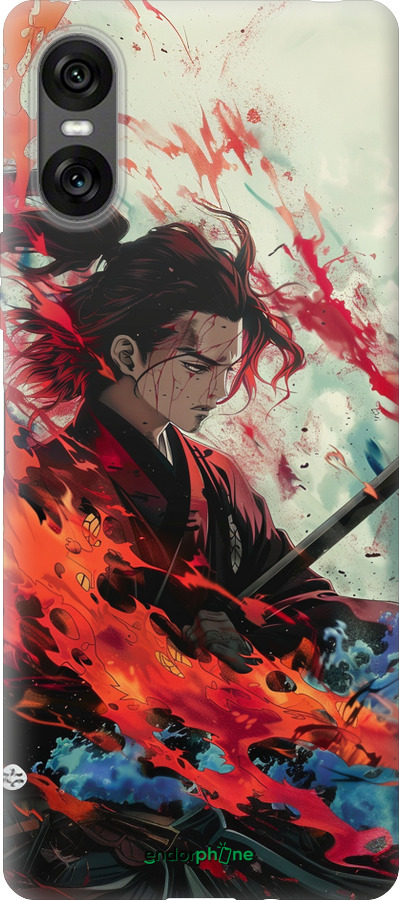 Силиконовый чехол Битва стихий для Sony Xperia 10 VI - 6110u-3976 изображение 