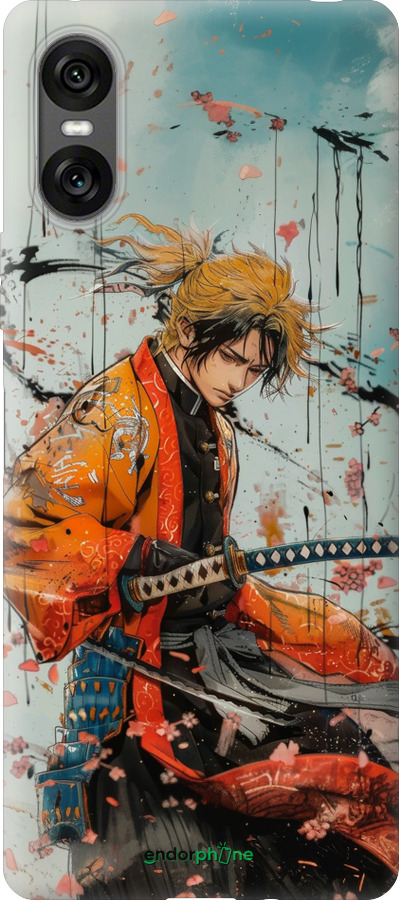 Силиконовый чехол Agatsuma Zenitsu: Убийца демонов для Sony Xperia 10 VI - 6118u-3976 изображение 