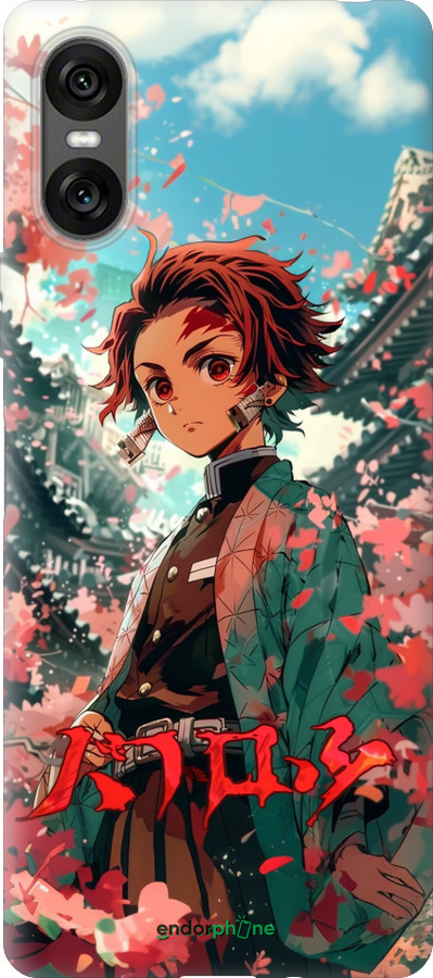 Силиконовый чехол Tanjiro Kamado для Sony Xperia 10 VI - 6132u-3976 изображение 