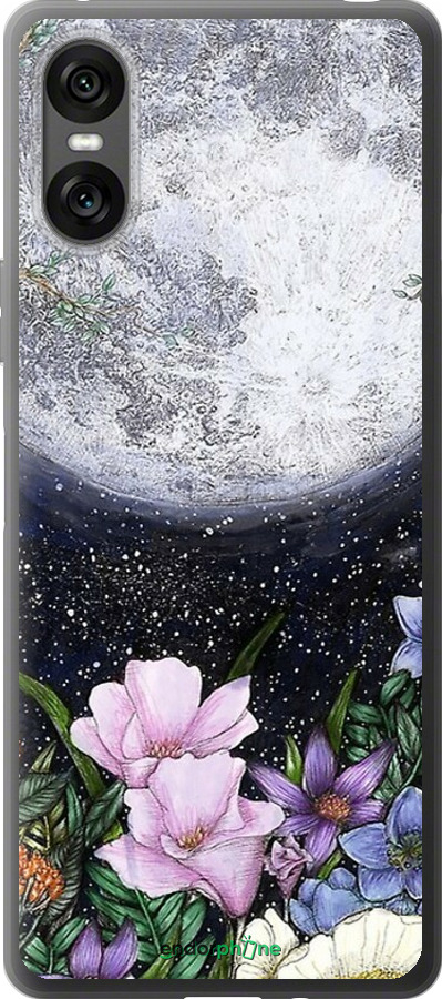 Силиконовый чехол Полночь в саду для Sony Xperia 10 VI - 6259u-3976 изображение 