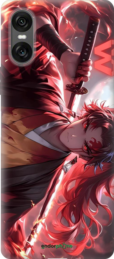 Силиконовый чехол Аниме воин для Sony Xperia 10 VI - 6281u-3976 изображение 