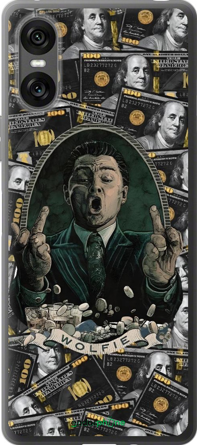 Силиконовый чехол Волк с валл стрит для Sony Xperia 10 VI - 6287u-3976 изображение 