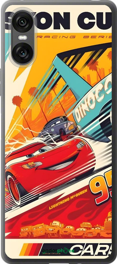 Силиконовый чехол Тачки для Sony Xperia 10 VI - 6288u-3976 изображение 