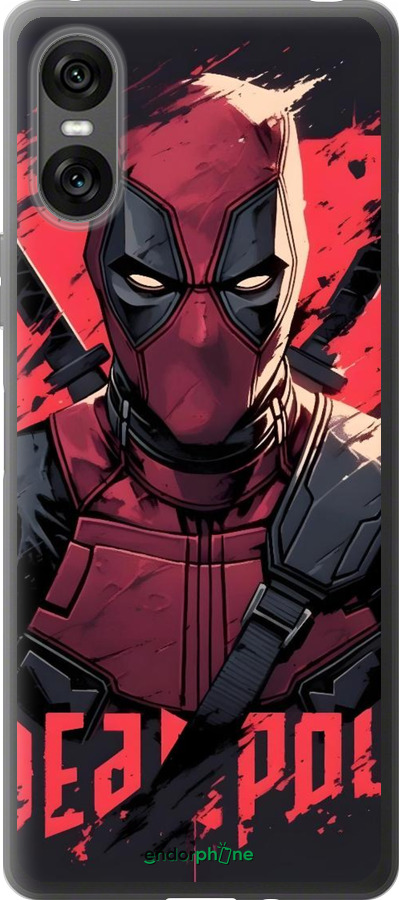 Силіконовий чехол Дедпул для Sony Xperia 10 VI - 6293u-3976 изображение 
