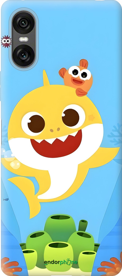 Силиконовый чехол Бейби Шарк для Sony Xperia 10 VI - 6303u-3976 изображение 