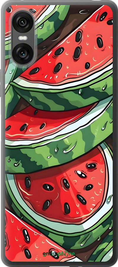 Силиконовый чехол Арбуз для Sony Xperia 10 VI - 6315u-3976 изображение 