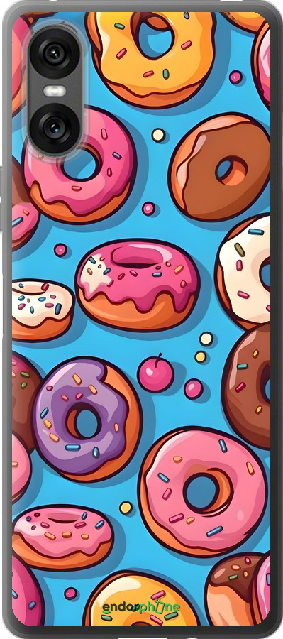 Силіконовий чехол Пончики для Sony Xperia 10 VI - 6318u-3976 изображение 