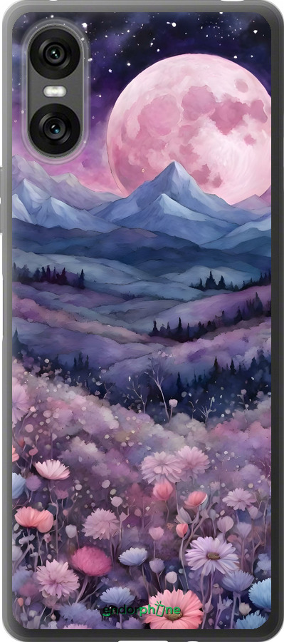 Силіконовий чехол Ніч місяць арт для Sony Xperia 10 VI - 6319u-3976 изображение 