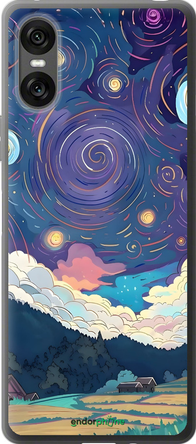 Силіконовий чехол Креативний арт для Sony Xperia 10 VI - 6322u-3976 изображение 