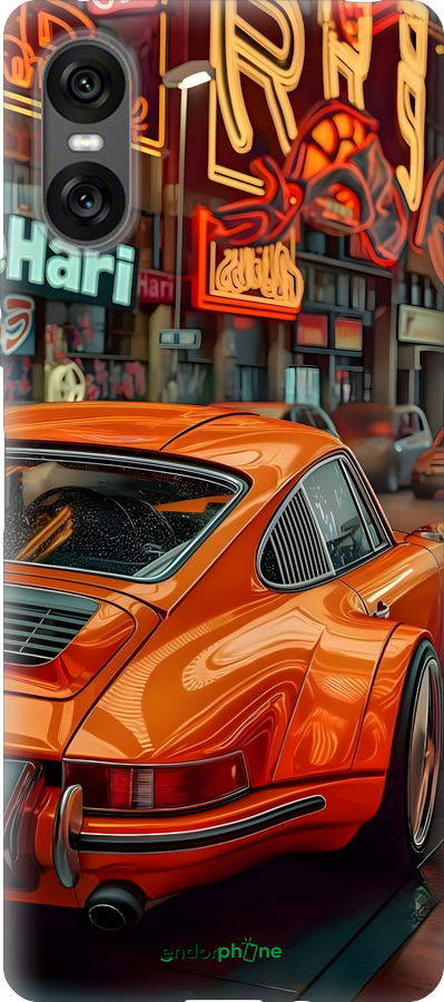 Силиконовый чехол Порше для Sony Xperia 10 VI - 6334u-3976 изображение 