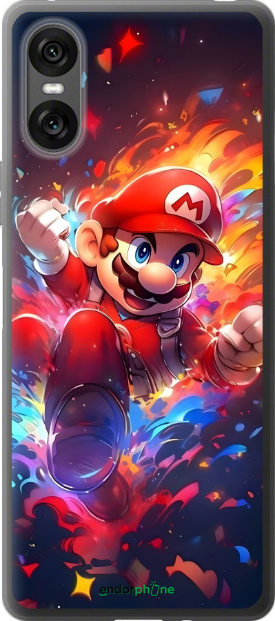 Силиконовый чехол Супер Марио для Sony Xperia 10 VI - 6342u-3976 изображение 