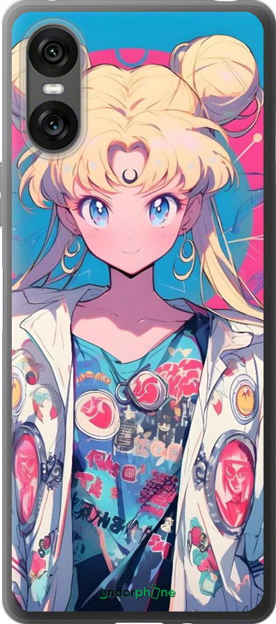 Силиконовый чехол Сейлор Мун 2 для Sony Xperia 10 VI - 6351u-3976 изображение 