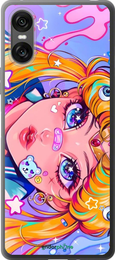 Силиконовый чехол Сейлор Мун 4 для Sony Xperia 10 VI - 6353u-3976 изображение 