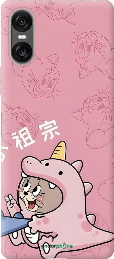 Силиконовый чехол Том и джерри 2 для Sony Xperia 10 VI - 6359u-3976 изображение 