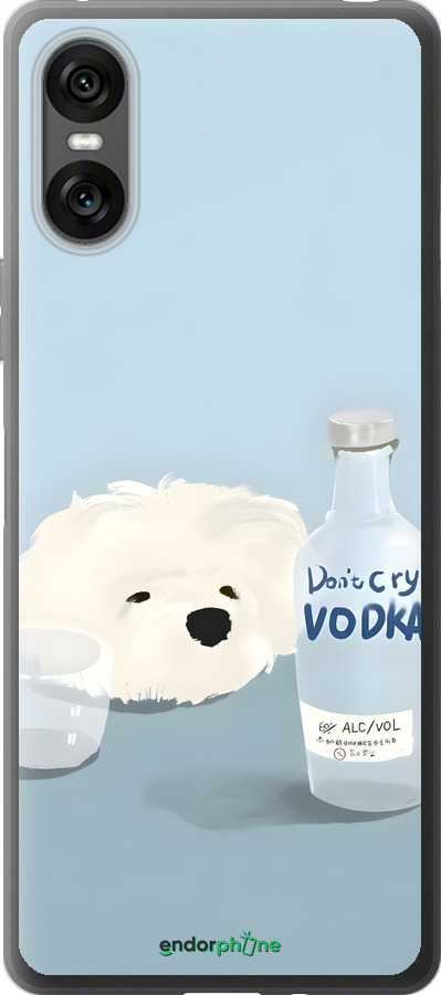 Силиконовый чехол Пес водка для Sony Xperia 10 VI - 6368u-3976 изображение 