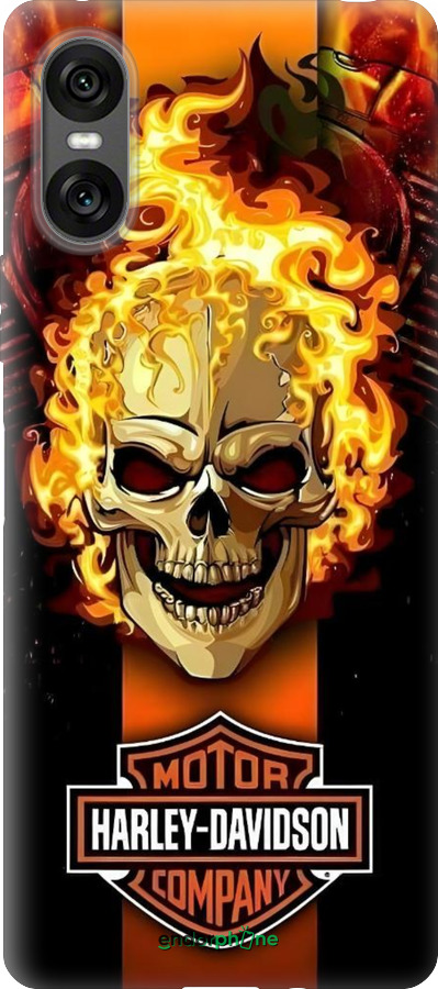 Силіконовий чехол Харлей девидсон для Sony Xperia 10 VI - 6370u-3976 изображение 